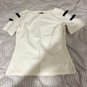 ANN TAYLOR white blouse size XSP NWOT